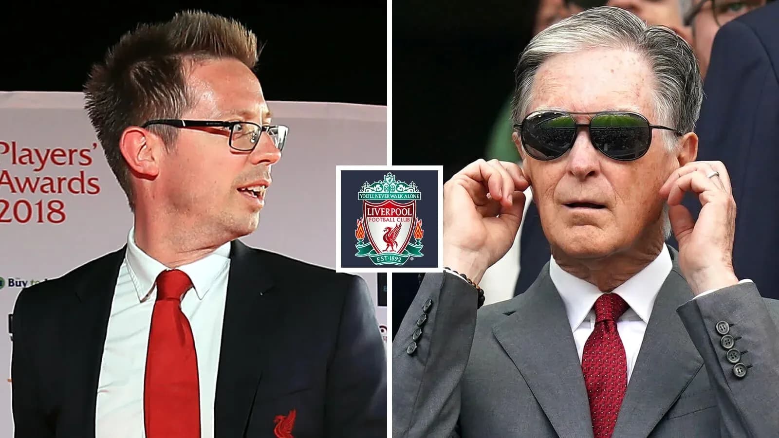 Dos personas en evento de premios de Liverpool 2018 Dos personas en evento de premios de Liverpool 2018