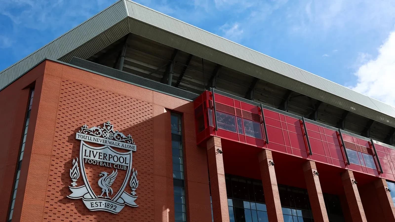 Fachada del estadio de Liverpool Football Club Fachada del estadio de Liverpool Football Club