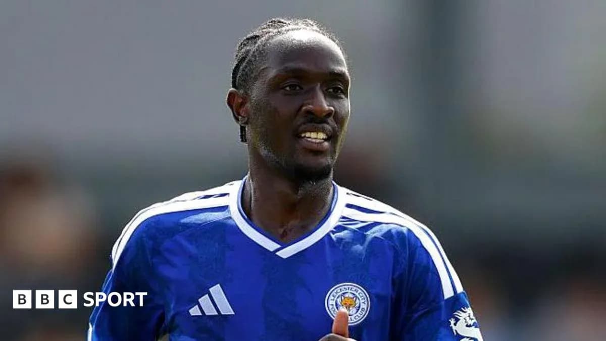 Jugador de Leicester City en entrenamiento Jugador de Leicester City en entrenamiento