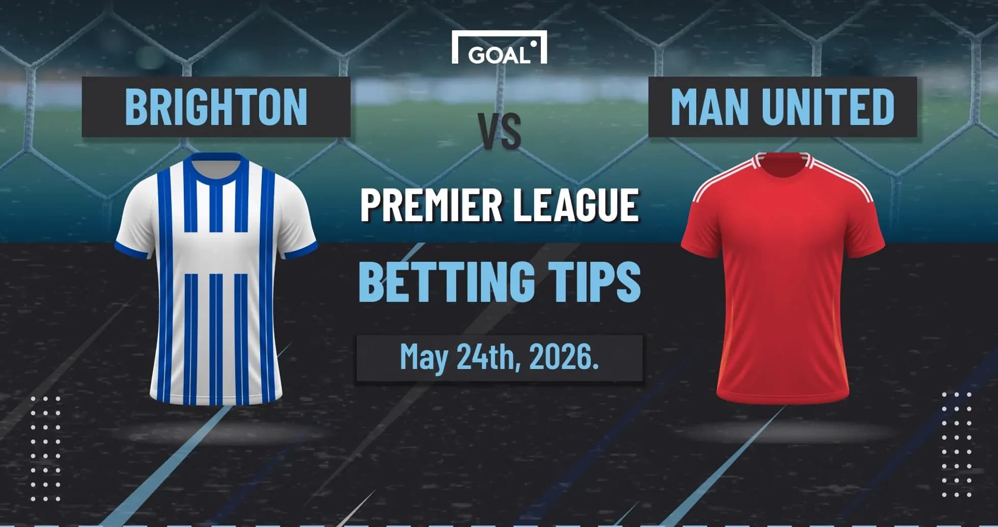 Camisetas de Brighton y Man United para partido Camisetas de Brighton y Man United para partido