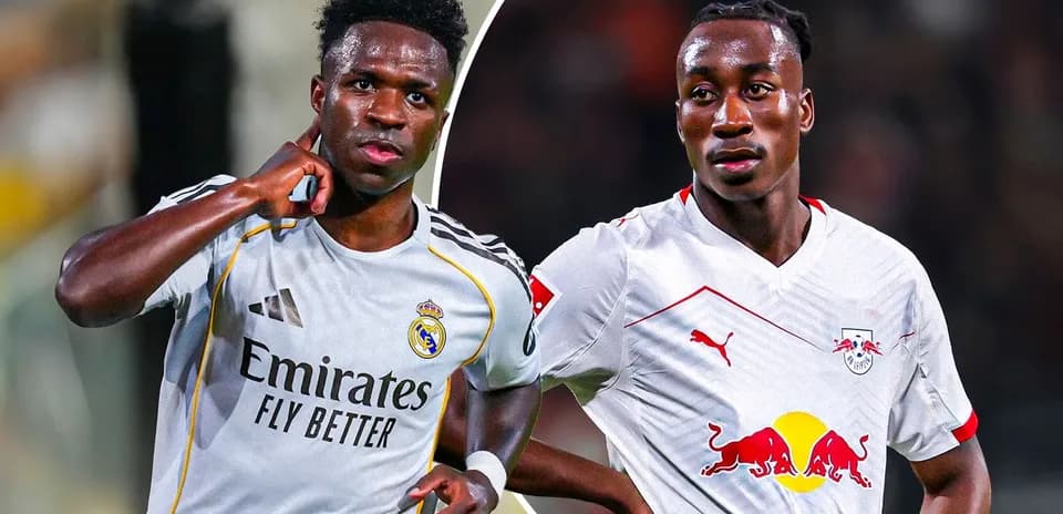Jugadores de fútbol de Real Madrid y RB Leipzig Jugadores de fútbol de Real Madrid y RB Leipzig