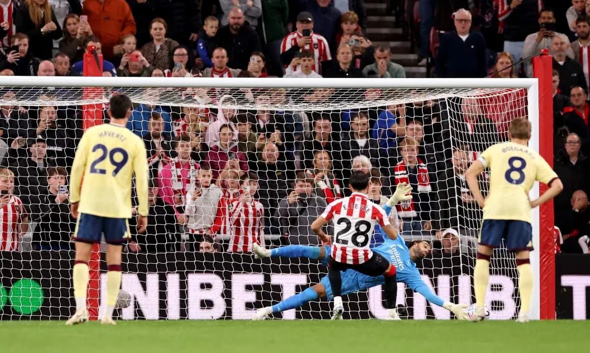 Un penalti en el partido Sunderland vs Arsenal Un penalti en el partido Sunderland vs Arsenal