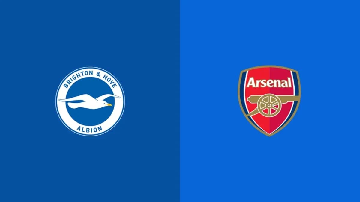 Logos de Brighton & Hove Albion y Arsenal Logos de Brighton & Hove Albion y Arsenal