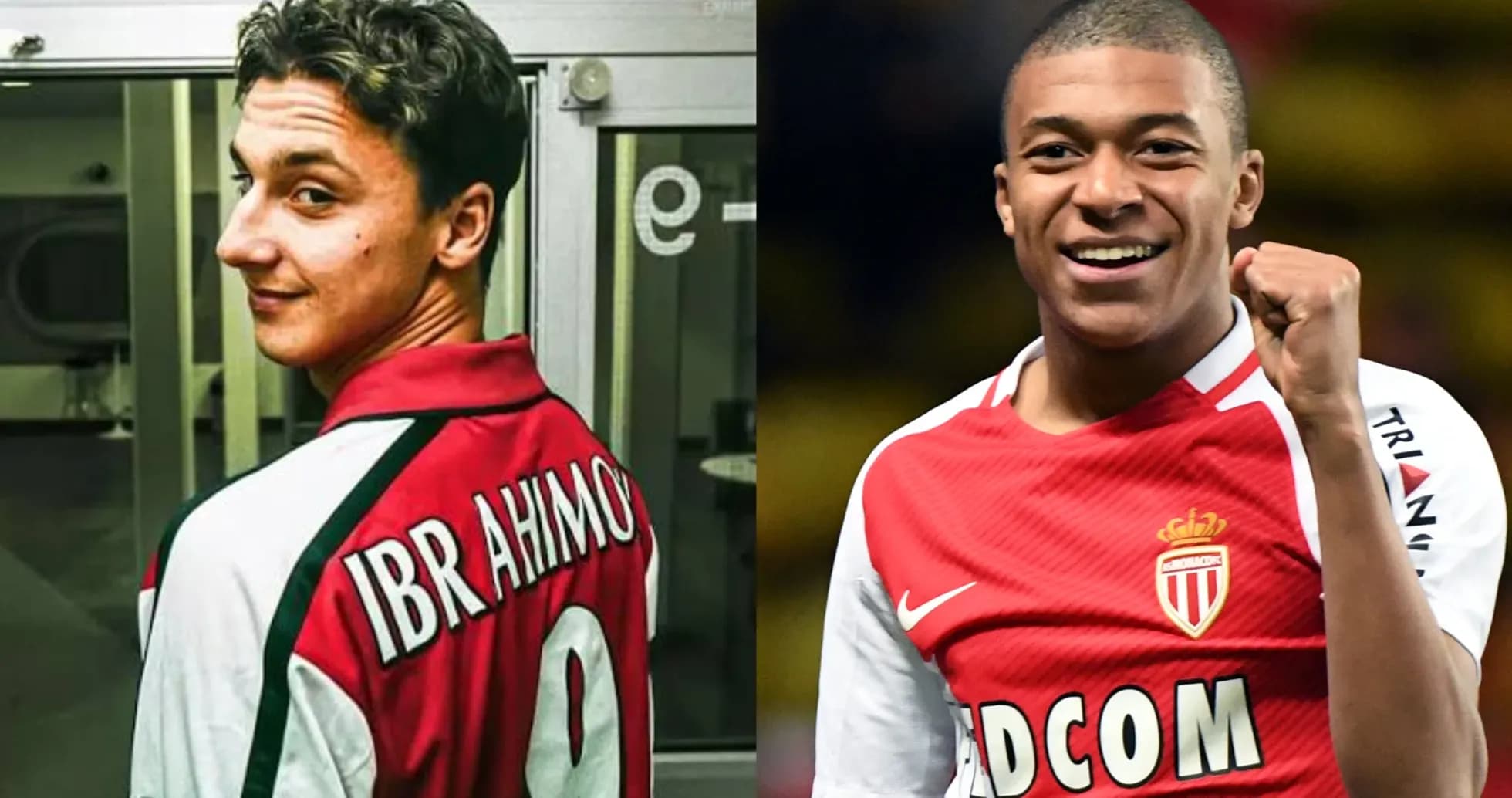 Ibrahimović y Mbappé en camisetas de sus clubes Ibrahimović y Mbappé en camisetas de sus clubes