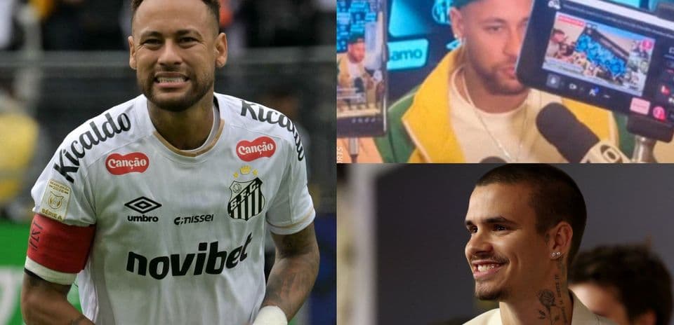 Neymar jugando y en conferencias de prensa Neymar jugando y en conferencias de prensa
