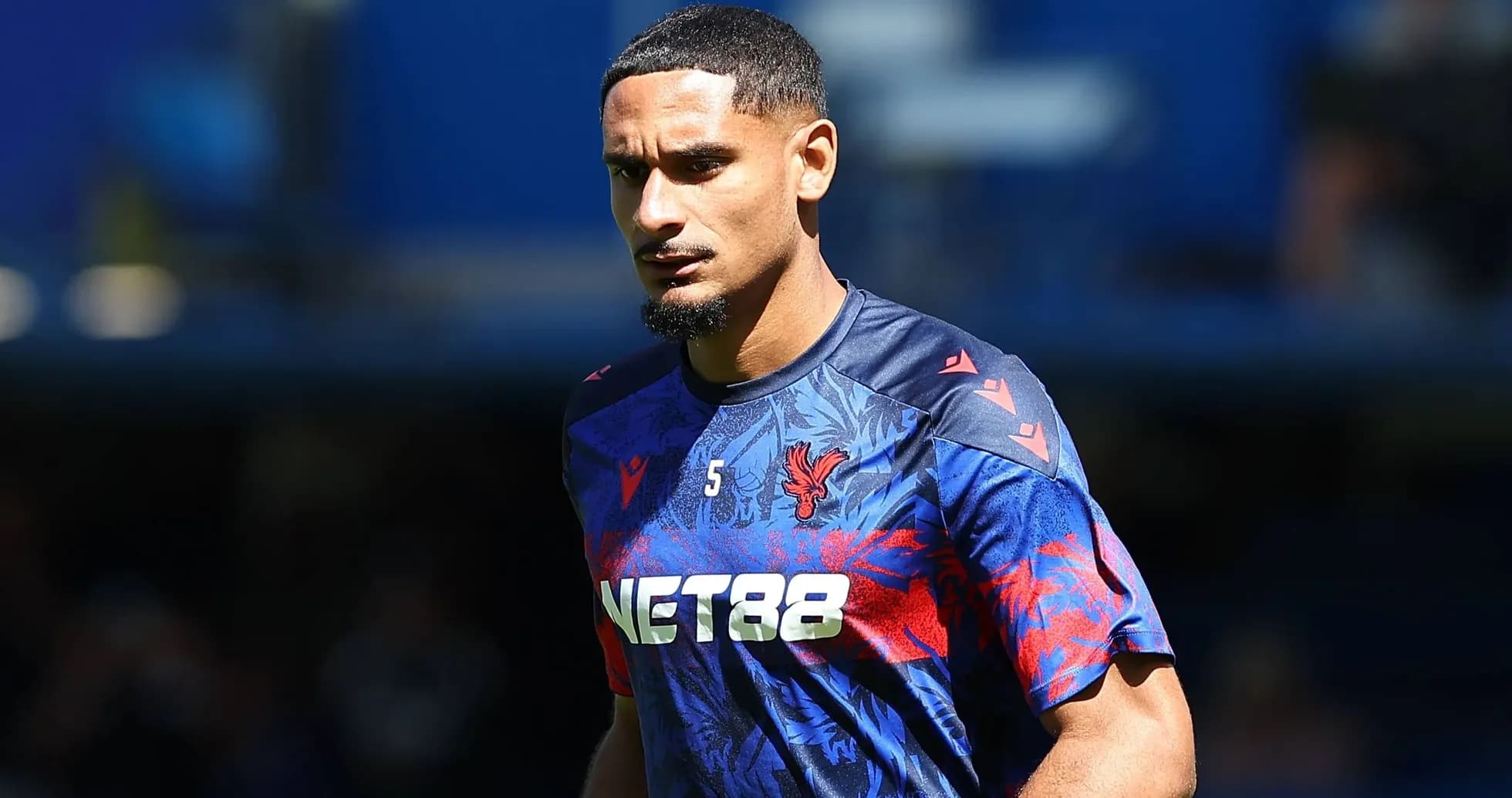 Jugador de Crystal Palace en camiseta de entrenamiento Jugador de Crystal Palace en camiseta de entrenamiento