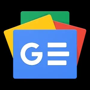 Logotipo de Google Noticias con fondo colorido Logotipo de Google Noticias con fondo colorido