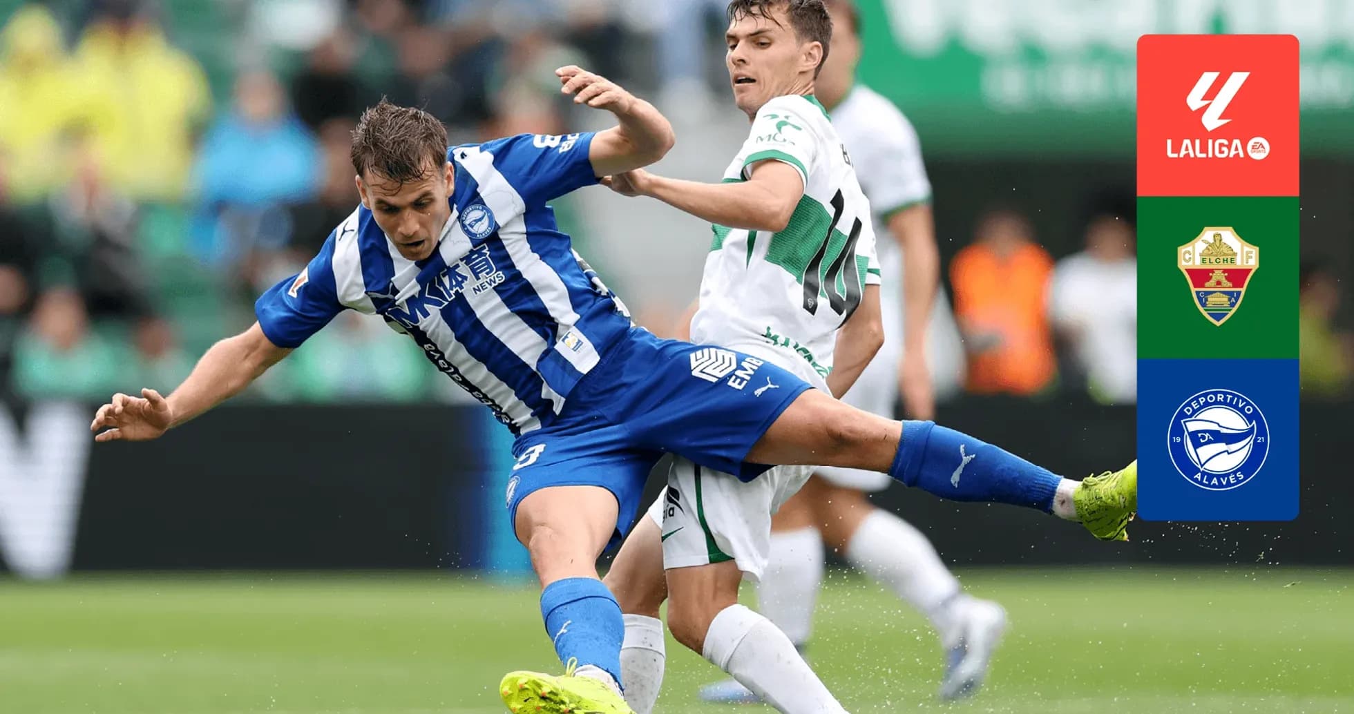 Jugador de Alavés cae ante Elche Jugador de Alavés cae ante Elche