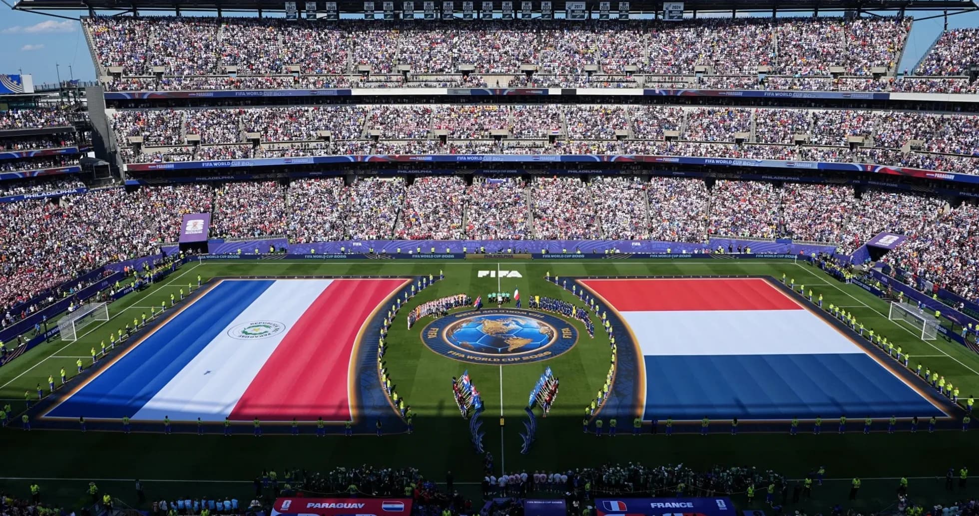 Ceremonia de apertura Paraguay vs Francia Ceremonia de apertura Paraguay vs Francia