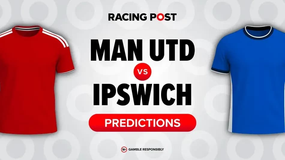 Camisetas de Manchester United e Ipswich con predicciones Camisetas de Manchester United e Ipswich con predicciones