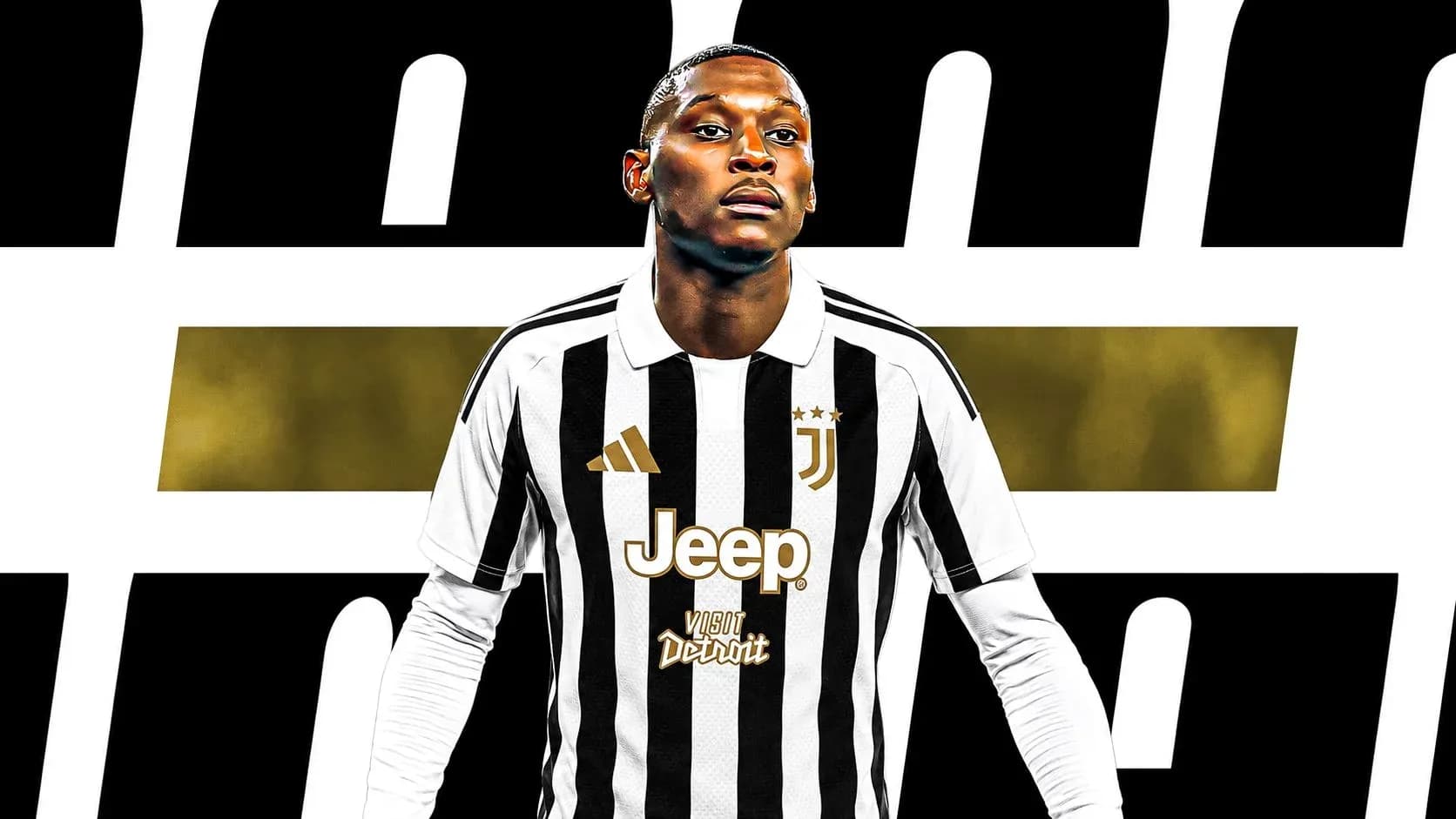 Jugador de la Juventus en camiseta a rayas Jugador de la Juventus en camiseta a rayas