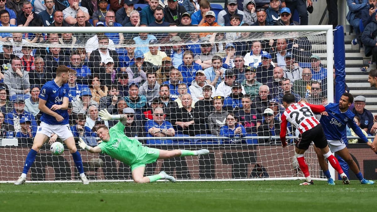 Penalti ejecutado durante el partido Everton vs Sunderland Penalti ejecutado durante el partido Everton vs Sunderland