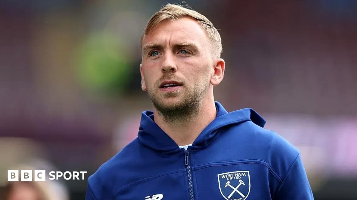 Jugador de West Ham United en el campo Jugador de West Ham United en el campo