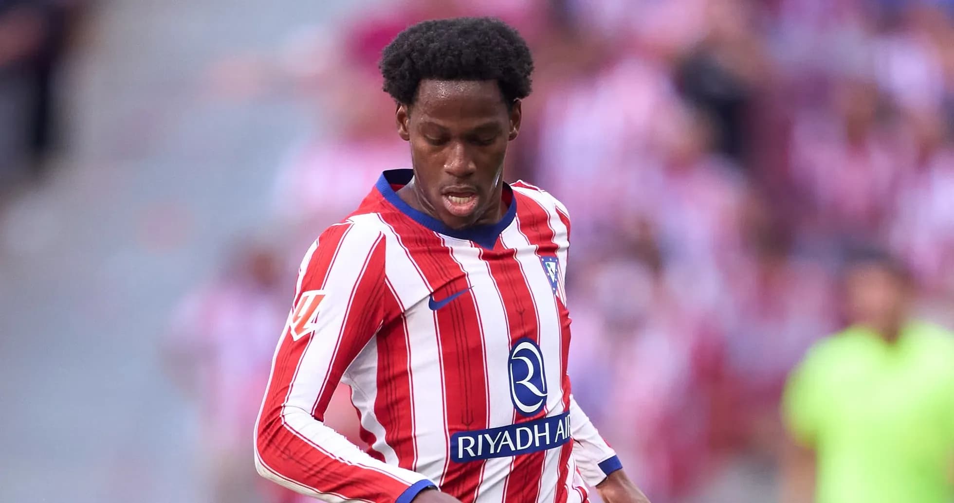 Jugador de Atlético de Madrid durante un partido Jugador de Atlético de Madrid durante un partido