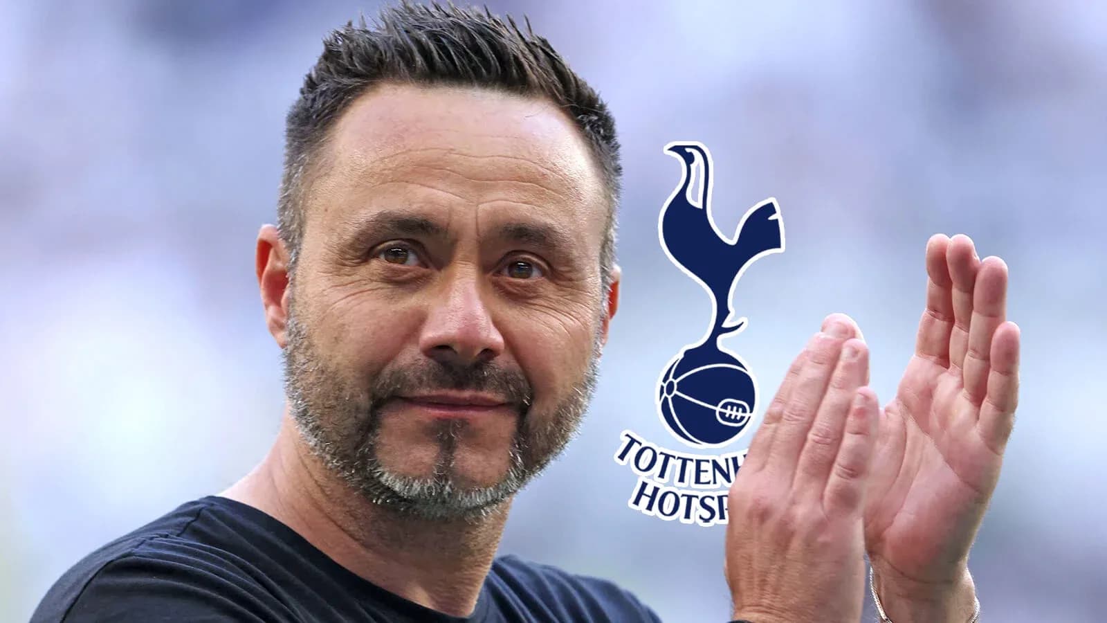Entrenador aplaudiendo con logo de Tottenham Hotspur Entrenador aplaudiendo con logo de Tottenham Hotspur