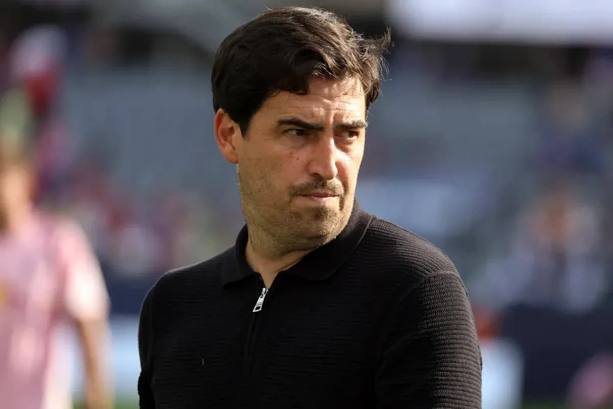 Entrenador observando el campo antes del partido Entrenador observando el campo antes del partido
