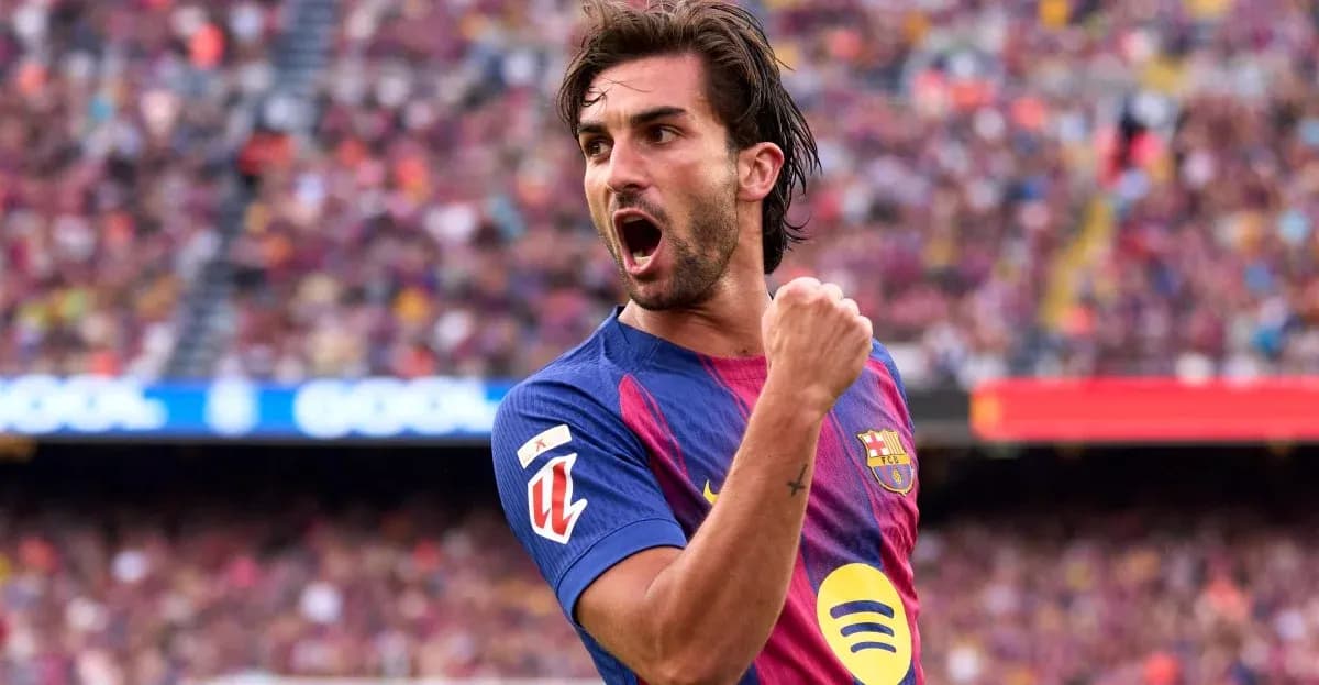 Jugador de Barcelona celebrando un gol en el estadio Jugador de Barcelona celebrando un gol en el estadio