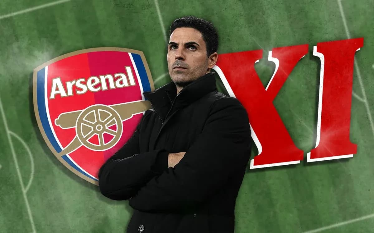 Entrenador de Arsenal junto al logo del equipo Entrenador de Arsenal junto al logo del equipo