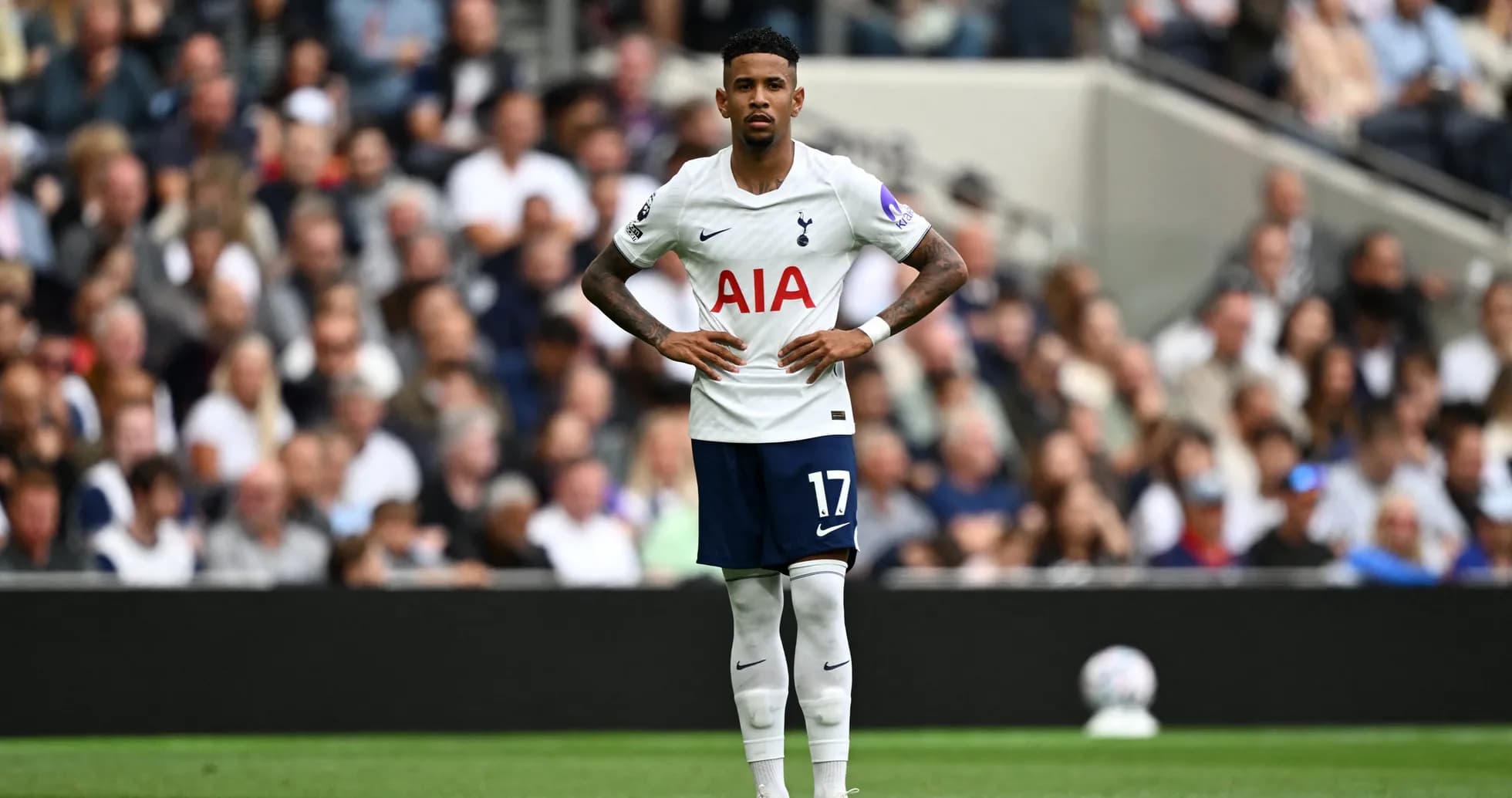 Jugador de Tottenham en el partido contra Everton Jugador de Tottenham en el partido contra Everton