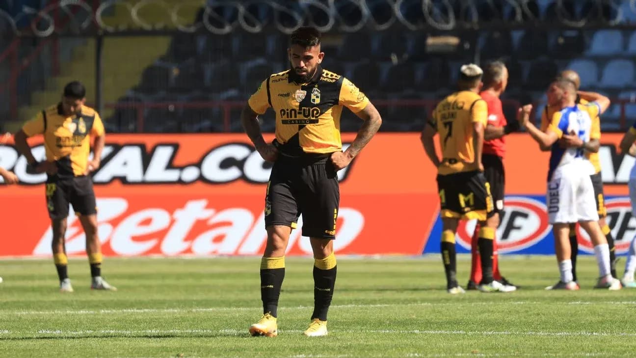 Jugadores de Coquimbo Unido en el partido Jugadores de Coquimbo Unido en el partido