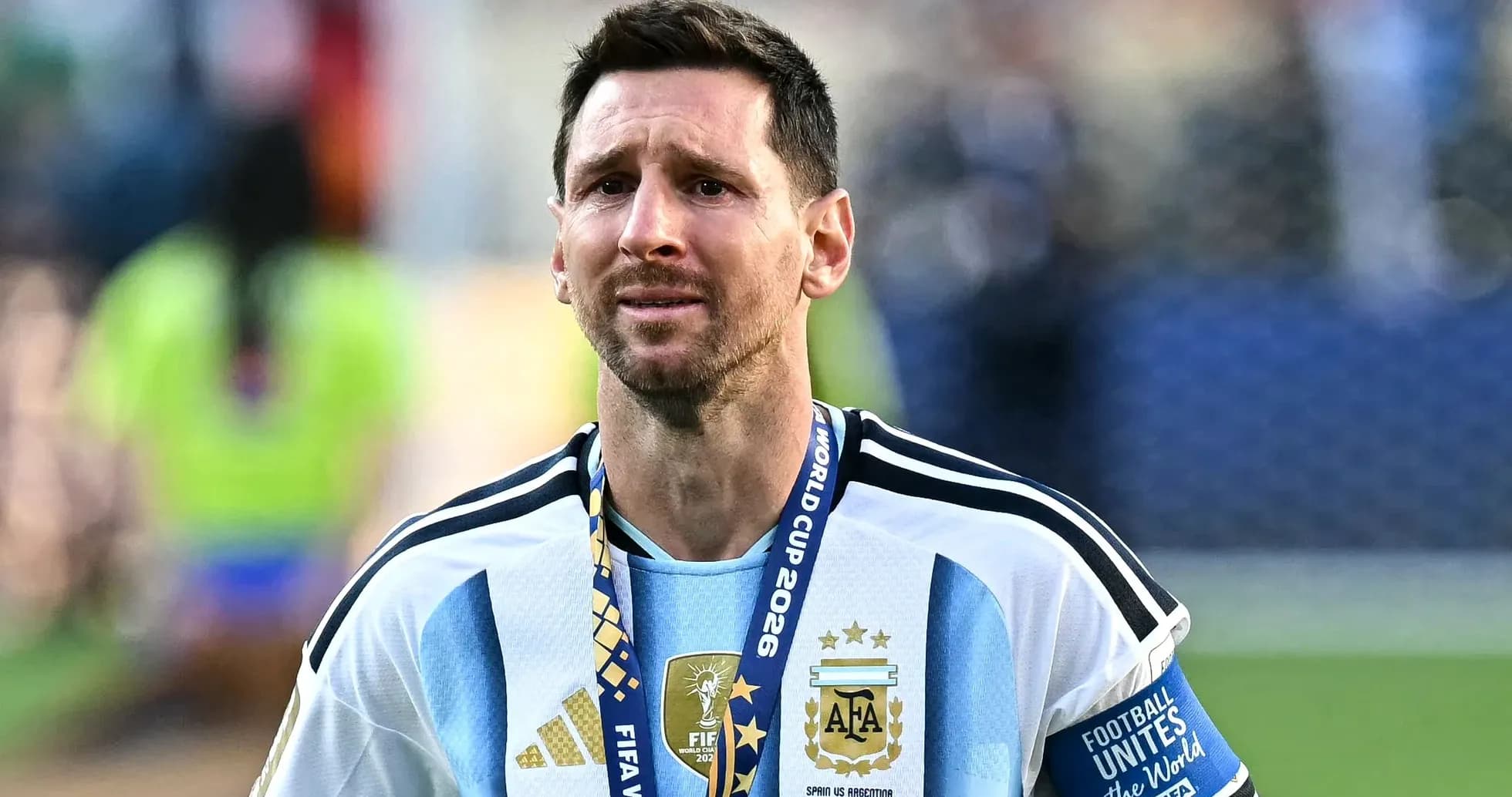 Lionel Messi con medalla tras el Mundial 2026 Lionel Messi con medalla tras el Mundial 2026