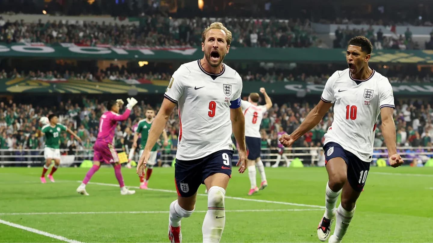 Harry Kane y Jude Bellingham celebrando un gol Harry Kane y Jude Bellingham celebrando un gol