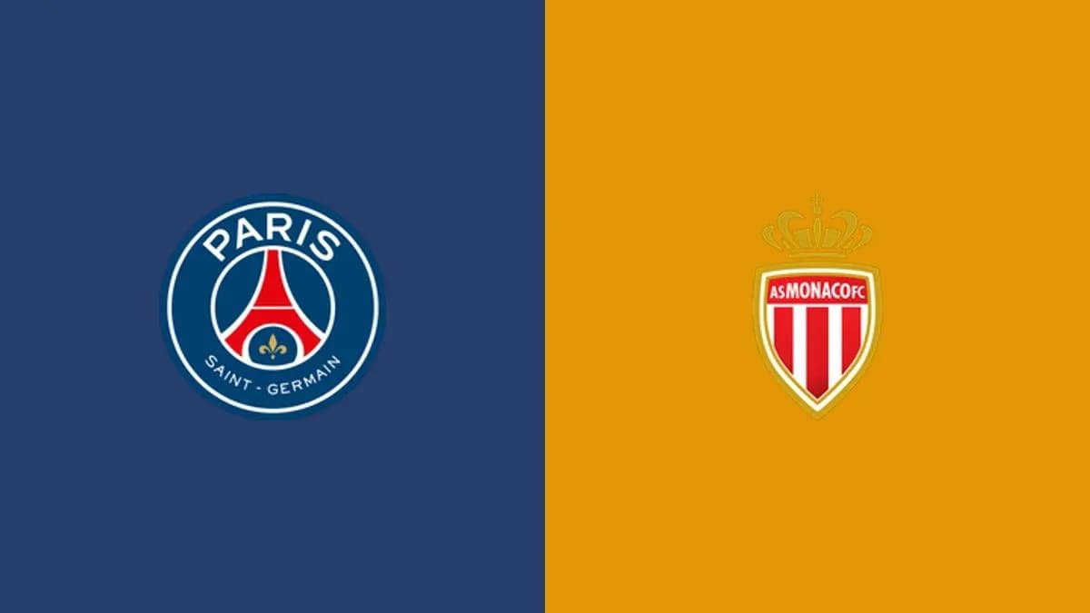 Logos de Paris Saint-Germain y AS Mónaco Logos de Paris Saint-Germain y AS Mónaco