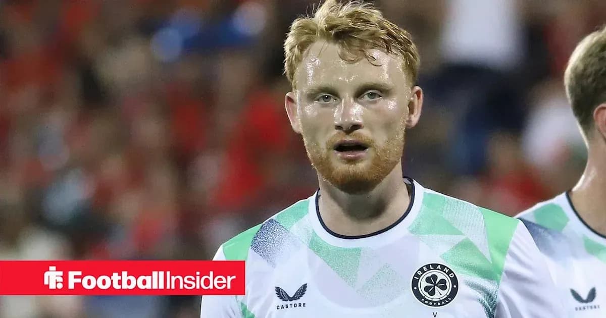 Jugador con camiseta de Irlanda en el campo Jugador con camiseta de Irlanda en el campo