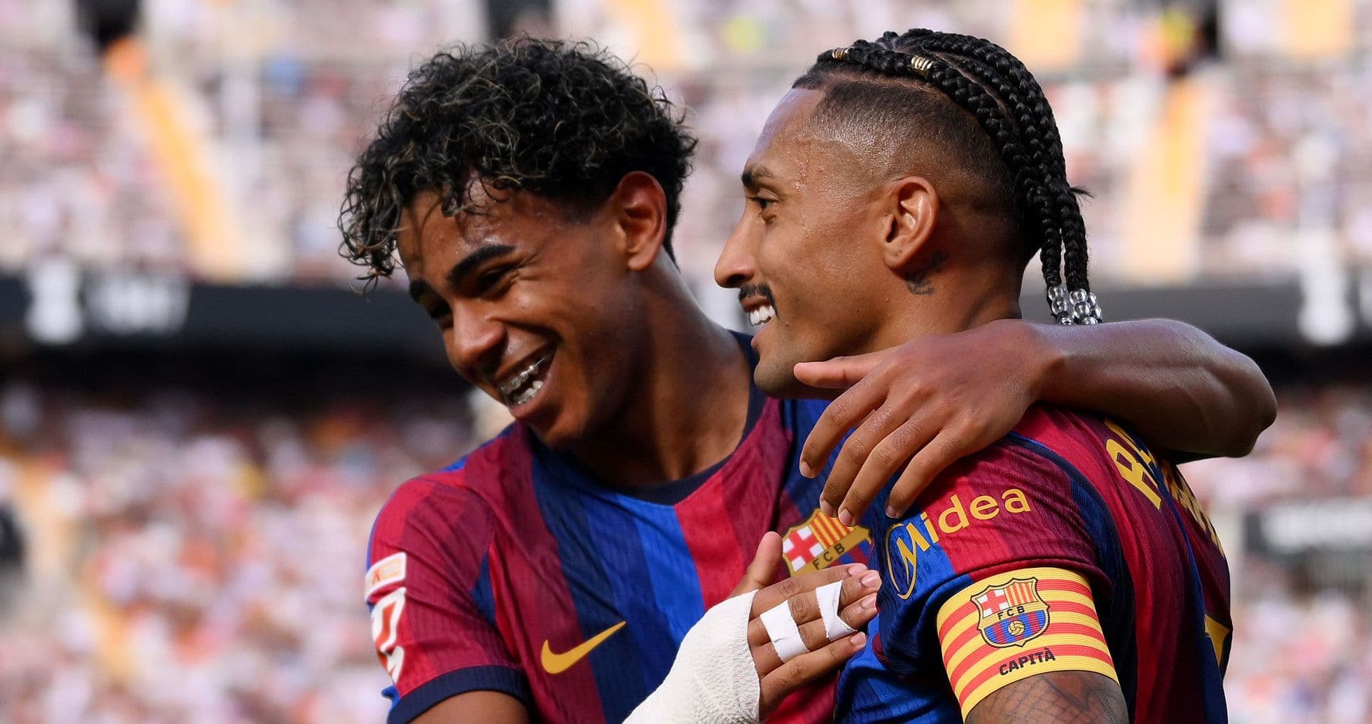 Raphinha iguala récord de Messi y Lamine Yamal brilla con dos goles en la goleada del Barcelona contra Valencia Raphinha iguala récord de Messi y Lamine Yamal brilla con dos goles en la goleada del Barcelona contra Valencia