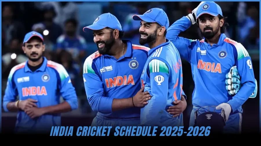 Calendario del Equipo de Cricket de India 2025-26: Partidos, Series y Fechas Calendario del Equipo de Cricket de India 2025-26: Partidos, Series y Fechas