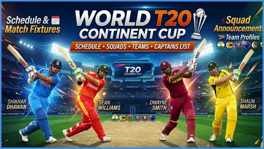 Calendario, Equipos y Capitanes de la Copa Mundial T20 de Continentes Calendario, Equipos y Capitanes de la Copa Mundial T20 de Continentes