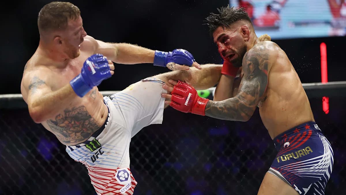 Justin Gaethje Defiende a Ilia Topuria: 'No Se Rindió en la Esquina' Justin Gaethje Defiende a Ilia Topuria: 'No Se Rindió en la Esquina'